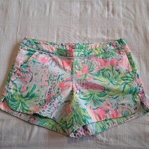 Lilly Pulitzer women's Adie shorts size 00 Sea Salt Blue On Parade